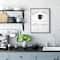 Stupell Industries Before Coffee After Coffee Wall Art in Black Frame